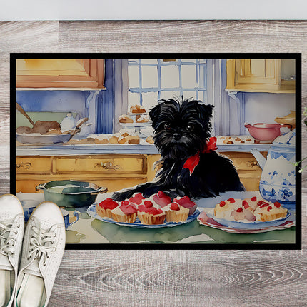 Affenpinscher Christmas Cookies Doormat-1