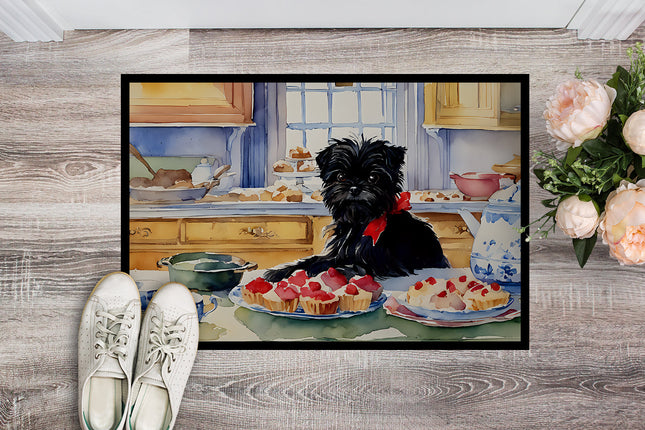 Affenpinscher Christmas Cookies Doormat-1
