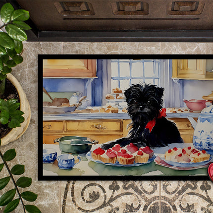 Affenpinscher Christmas Cookies Doormat-2