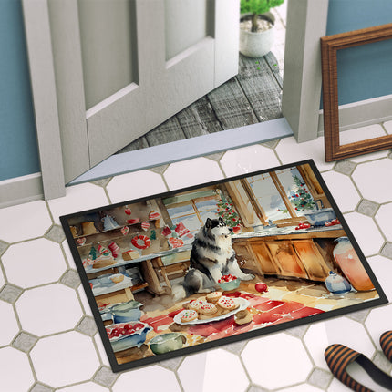 Alaskan Malamute Christmas Cookies Doormat-3