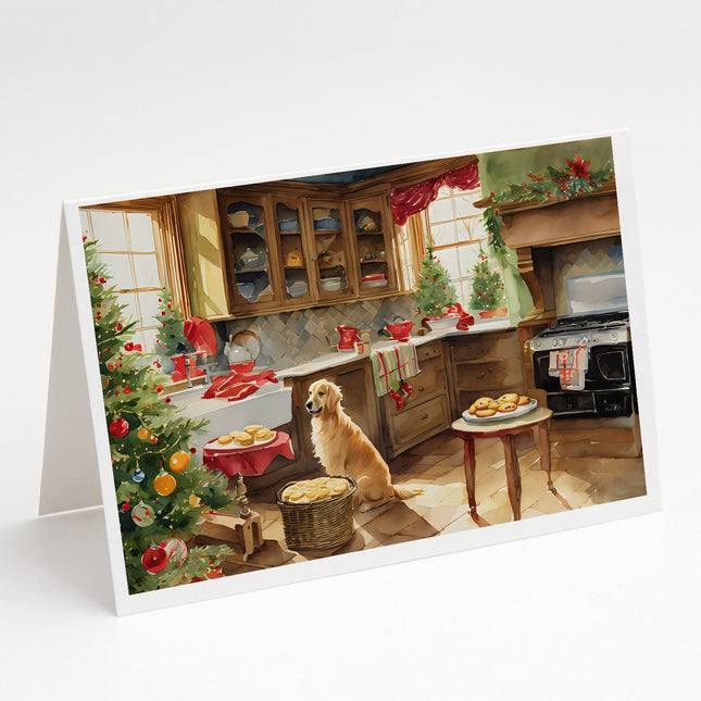 Golden Retriever Christmas Cookies Greeting Cards Pack of 8-0