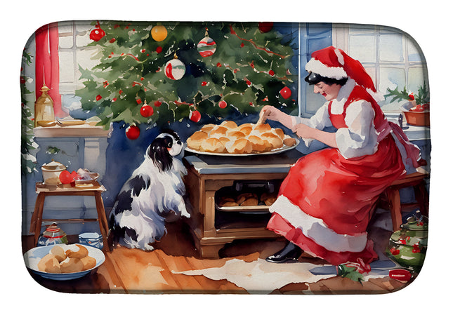 Japanese Chin Christmas Cookies Dish Drying Mat-0