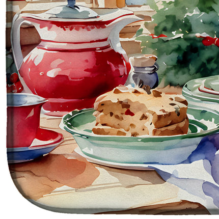 Yorkshire Terrier Yorkie Christmas Cookies Dish Drying Mat-3