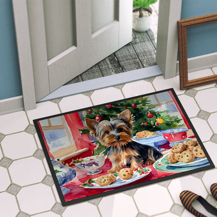 Yorkshire Terrier Yorkie Christmas Cookies Doormat-3