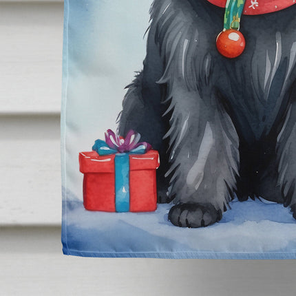 Affenpinscher Christmas Reindeer House Flag-3