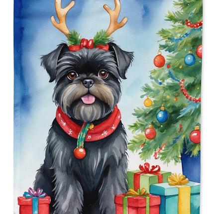 Affenpinscher Christmas Reindeer Garden Flag-0