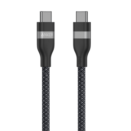 Anker USB-C to USB-C Cable (3 ft / 6 ft, 240W, Upcycled-Braided)