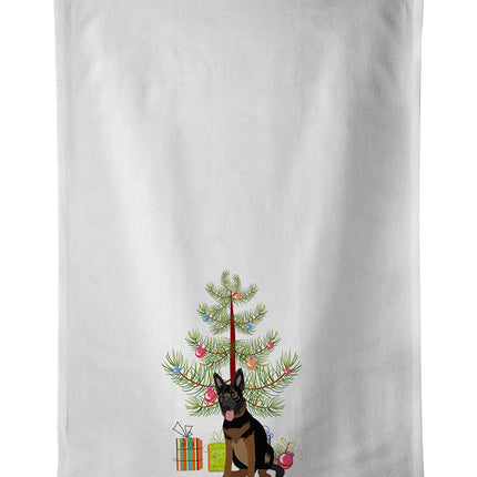 German Shepherd Bicolor Christmas Kitchen Towel Set of 2-0
