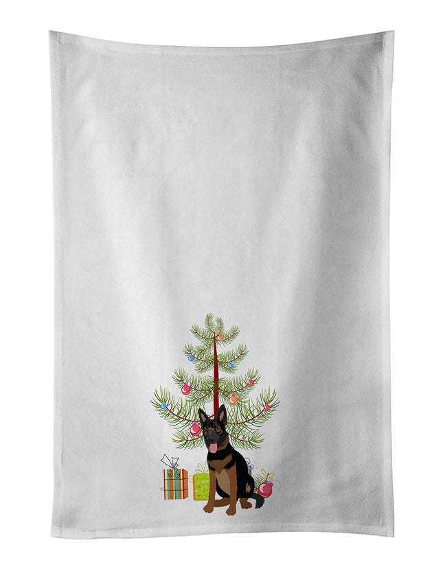German Shepherd Bicolor Christmas Kitchen Towel Set of 2-0