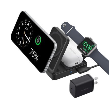 Anker MagGo Wireless Charging Station (Foldable 3-in-1)