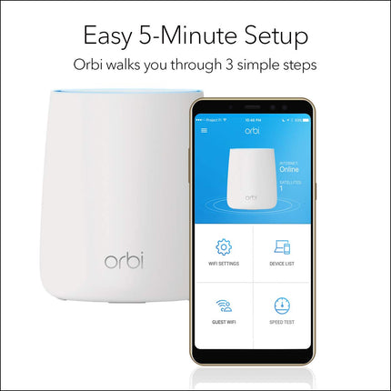 NETGEAR Orbi Whole Home Mesh WiFi System with Tri-band