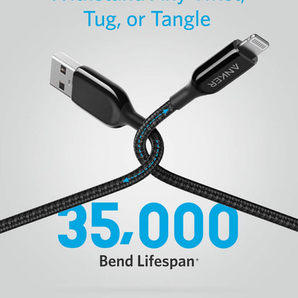 Anker iPhone Charger Cable, Powerline+ III Lightning to USB A Cable, USB Charging/Sync Lightning Cord Compatible with iPhone 11 / Xs MAX/XR/X / 8/7 / AirPods, iPad and More