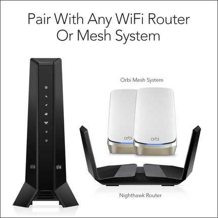 NETGEAR CM2050V-100NAS NIGHTHAWK 2.5GBPS INTERNET SPEED CABLE
