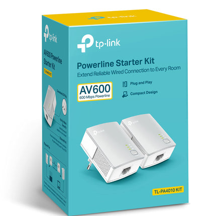 TP-LINK TL-PA4010KIT AV500 Nano Powerline Adapter Starter Kit, up to 500Mbps
